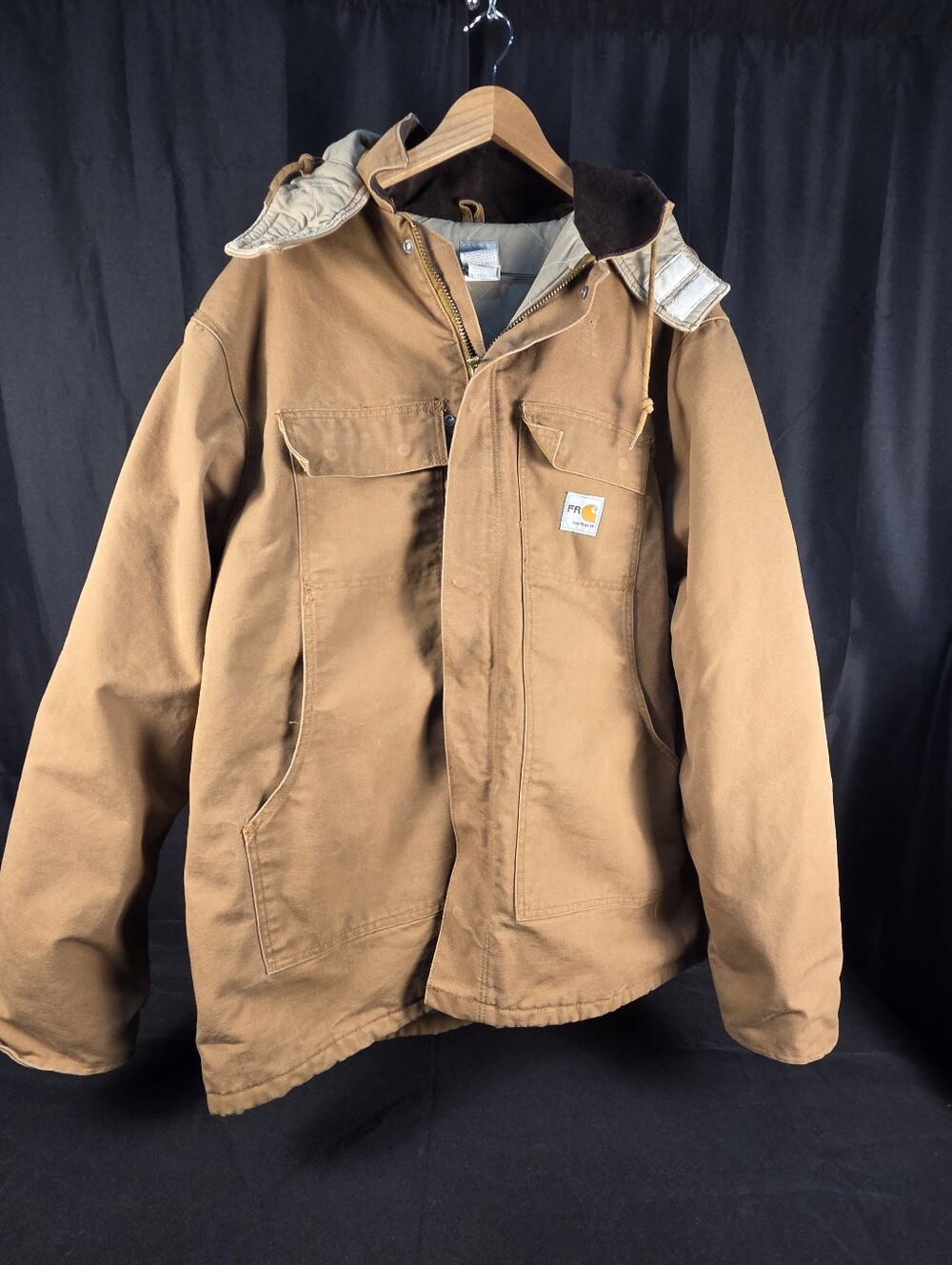 Fire Resistant Carhartt Duck Canvas Jacket XL tall